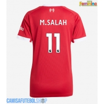 Camisa de time de futebol Liverpool Mohamed Salah #11 Replicas 1º Equipamento Feminina 2025-26 Manga Curta